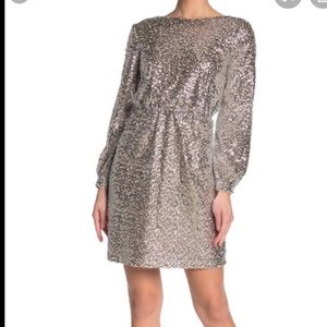 NWT Julia Jordan silver sequin dress size 8